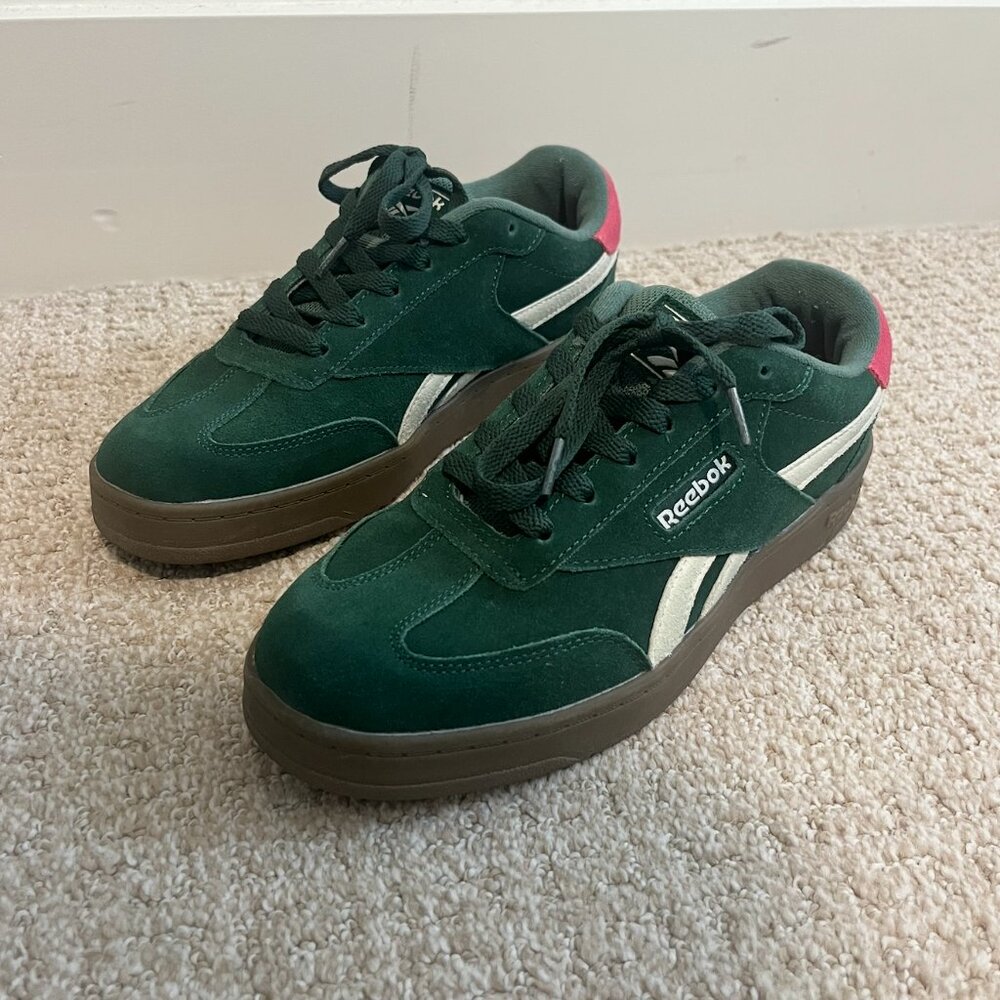 Reebok Green and Pink Sneakers